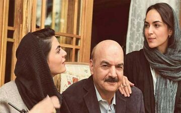 تیپ «آقای مجری» در کنار دخترانش + عکس