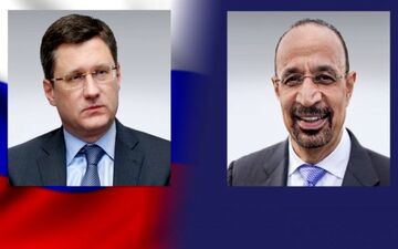 وزیران انرژی روسیه وعربستان درباره نفت گفت وگو کردند