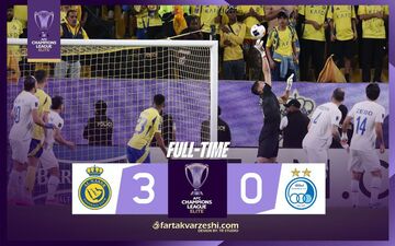 خلاصه بازی النصر عربستان 3 - استقلال ایران 0 + ویدئو