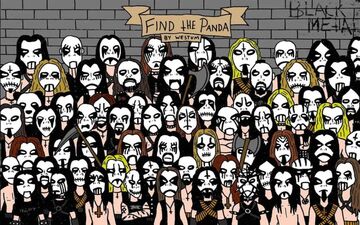پاندا در بین طرفداران موسیقی متال است/ ببینم می تونی پیداش کنی