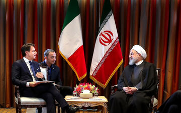 روحانی با نخست وزیر ایتالیا دیدار و گفتگو کرد