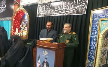 فرمانده سپاه قزوین: اراده زنان ایران در ایام جنگ مستحکم بود