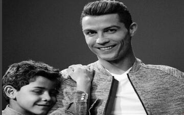 پای پسر رونالدو هم به دنیای مُد باز شد +تصاویر