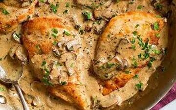 طرز تهیه خوراک مرغ با سس بشامل
