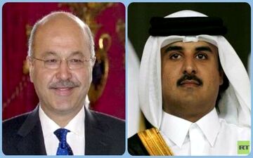 سفر رئیس جمهوری عراق به قطر