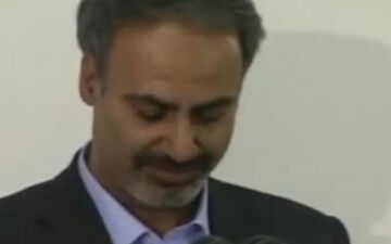 سخنرانی جالب شخص معروف به "پیش‌بینی‌ کننده زلزله" در حضور رهبر انقلاب