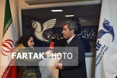گزارش تصویری گزارش از رضا نظری مدیرکل هواپيمایی"هما" درکرمانشاه