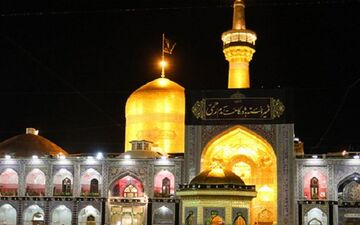 حرم مطهر رضوی سیاه پوش شد/مشهد در سوگ ام ابیها