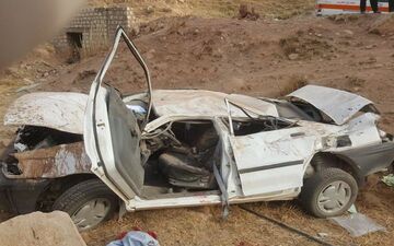 واژگونی پراید در لرستان ۲ کشته و ۳ مجروح برجای گذاشت