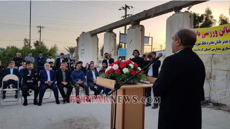 کلنگ زنی مجتمع فرهنگی ورزشی سرپل ذهاب توسط بانک شهر