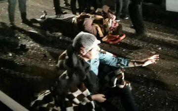 واژگونی وحشتناک اتوبوس تبریز - تهران / 22 کشته و زخمی در بامداد امروز 