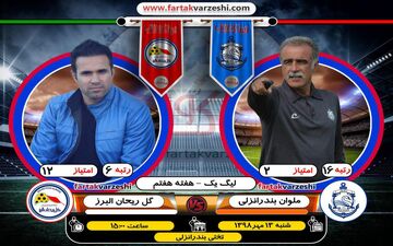 ملوان بندرانزلی-گل ریحان البرز؛مصاف دو تیم برای نخستین پیروزی و حفظ رکورد شکست ناپذیری