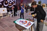 برگزاری کارگاه و نمایشگاه دو روزه نقاشی و گرافیک در مرز مهران