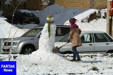 برگزاری جشنواره مجسمه های برفی در کرمانشاه به روایت تصویر