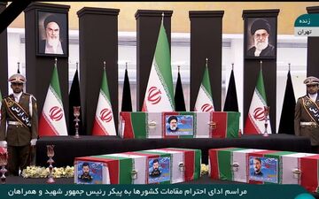 ورود همزمان امیر قطر به تهران و ادای احترام مقامات کشور عمان به مقام شهدای خدمت + ویدئو