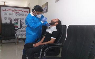 گزارش تصویری: تست دوم کرونا مدیریت، سرپرست، مربیان و بازیکنان تیم فوتبال محتشم تبریز