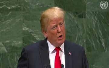 آغاز سخنان ترامپ در مجمع عمومی سازمان ملل