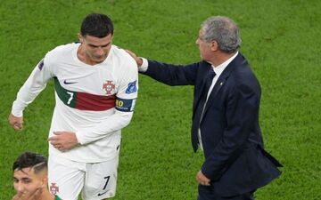 استقبال رونالدو و 9 بازیکن پرتغال از اخراج سانتوس