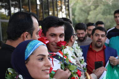 استقبال از چهار کبدکار کرمانشاهی، دارنده  مدال طلای بازی‌های آسیایی ۲۰۱۸ جاکارتا 