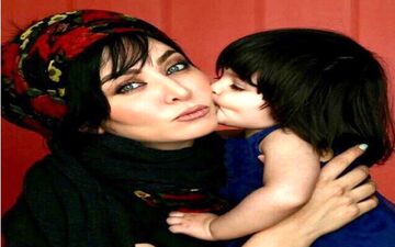 ژست عاشقانه فقیهه سلطانی به همراه دخترش (عکس)