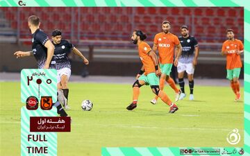 خلاصه بازی مس رفسنجان 0 - تراکتور 2 + ویدئو