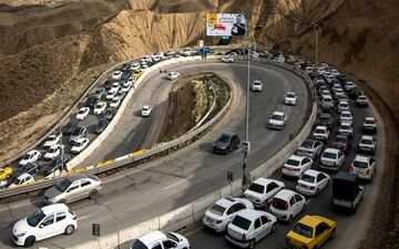 ترافیک پرحجم و روان در محور کندوان