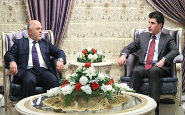  حیدرعبادی و نیچروان بارزانی در آلمان دیدار کردند