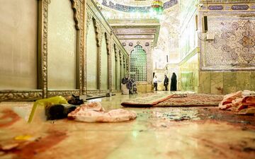 لحظۀ انتقال مجروحان حملۀ تروریستی شاهچراغ + تصاویر