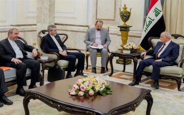 دیدار معاون وزیر خارجه با رئیس جمهور عراق 