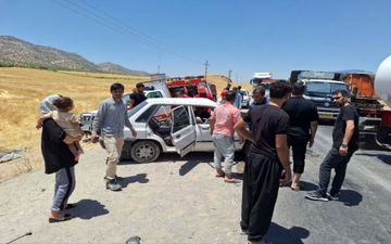 حادثه رانندگی در جاده مهاباد- سردشت سه کشته و ۲ مصدوم برجا گذاشت