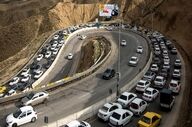 تردد روان در فیروزکوه/ ترافیک سنگین در جاده چالوس 