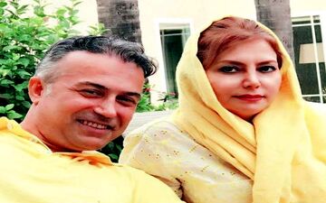وقتی لباس "دانیال حکیمی" با همسرش سِت می شود + عکس