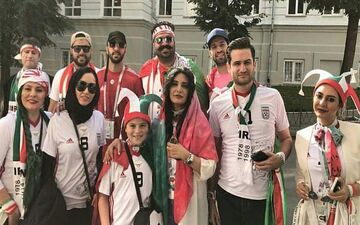 سلبریتی ها در راه استادیوم کازان روسیه