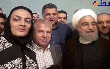 شهربانو منصوریان در دیدار با رئیس جمهور با حضور بزرگان فوتبالی + عکس