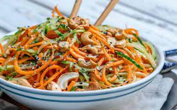 طرز تهیه  سالاد نودل ژاپنی |خیلی جذابه!