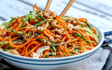 طرز تهیه  سالاد نودل ژاپنی |خیلی جذابه!