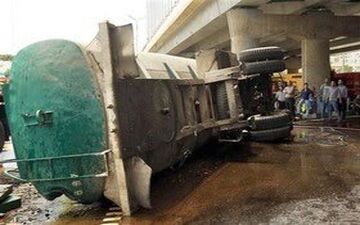 آمار واژگونی تانکرهای حامل سوخت در جاده‌های کردستان نگران کننده است