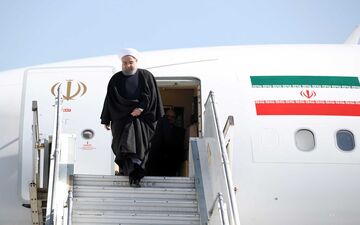روحانی وارد اهواز شد