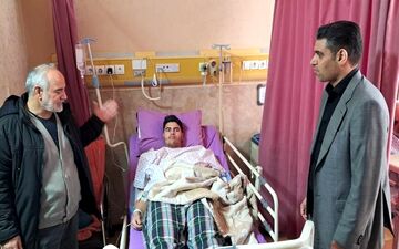 عیادت مدیرعامل پرسپولیس از مجروحان حملات آمریکایی - صهیونی 