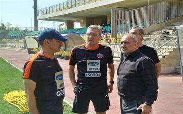 حضور گرشاسبی در رختکن پرسپولیس و صحبت با برانکو