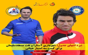 نبرد انتهای جدول؛ شهرداری آستارا و نفت مسجدسلیمان برای کسب سه امتیاز حیاتی