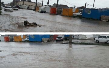سیل به مناطق زلزله زده سرپل ذهاب رسید
