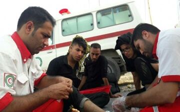 درمان سرپایی 544 زائر در دو روز گذشته توسط هلال‌احمر