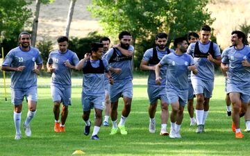 تمرین استقلال در کمپ ناصر حجازی در روز بازگشت مصدومان