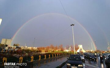 اختصاصی/ تصاویری زیبا از آسمان امروز عصر تهران
