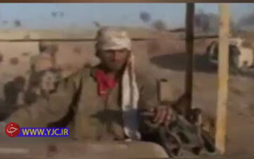 لحظه دردناک اصابت گلوله به سر رزمنده‌ +فیلم 