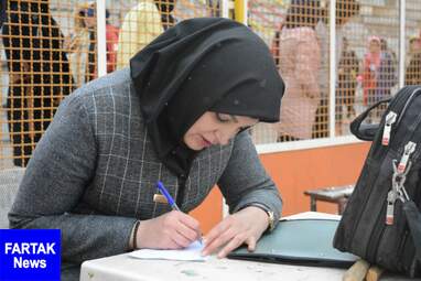 رقابت دو و میدانی‌کاران بانوی کرمانشاهی در یک هوای سرد برفی