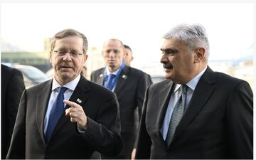 اسحاق هرتزوگ به جمهوری آذربایجان سفر کرد