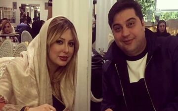 تیپ نیوشا ضیغمی و همسرش در یک رستوران شیک