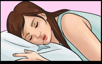 چگونه از شر ریزش آب دهان در خواب خلاص شویم؟